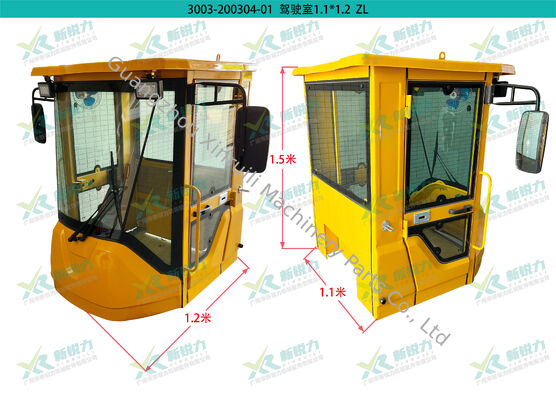 Wholesale Shandong Loader Cab, ZL18/ZL20/ZL26 Cab, loader parts for Mingyu/Lugong/Laigong/Shanyu