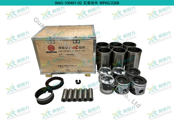 Cylinder Liner Kit 1000156635 for Weichai WP6G 226B Diesel Engine