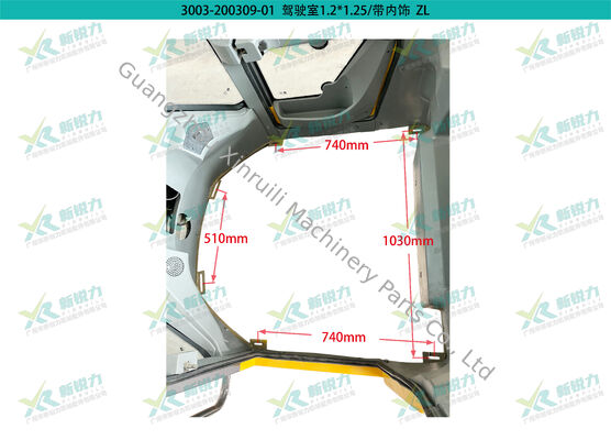 Shandong Loader Cab, ZL30/ZL35/ZL38/ZL40/ZL48 Cab, loader parts for Mingyu/Luyu/Laigong/Shanyu